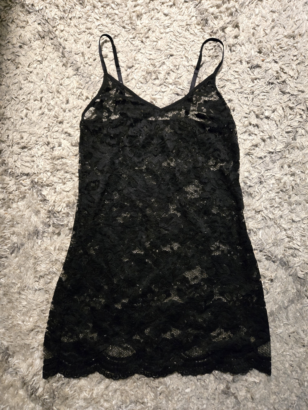 Black Lace Slip Dress